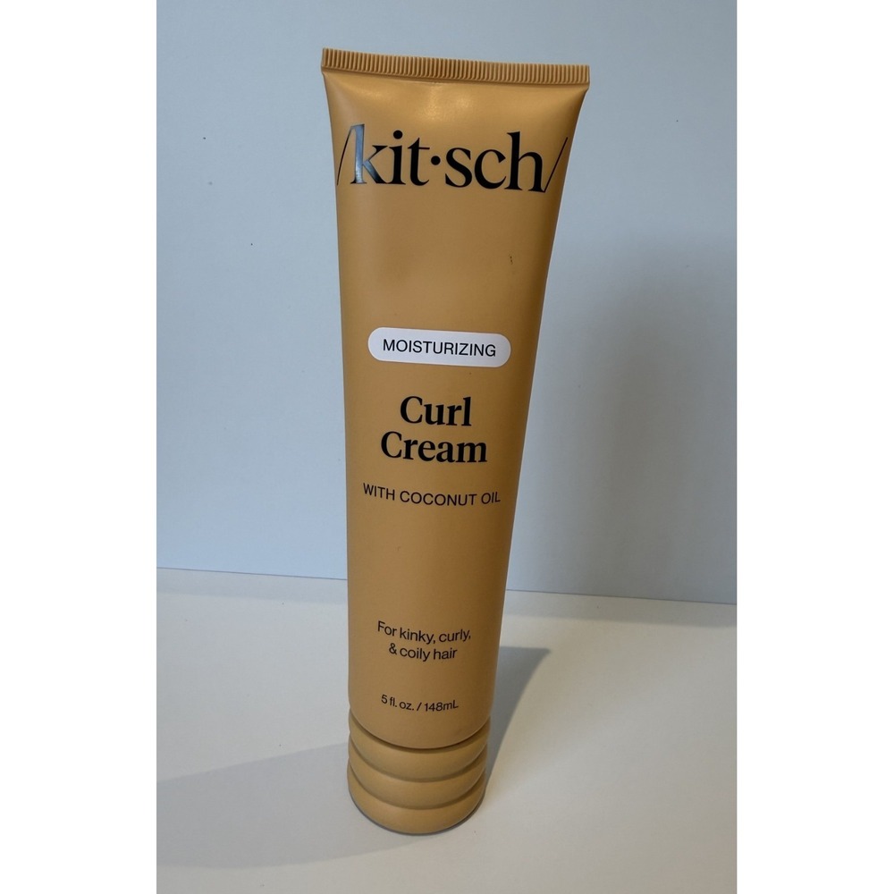 Kitsch Moisturizing Curl Cream 5oz Viral Coconut Oil For Kinky Curly &Coily Hair
